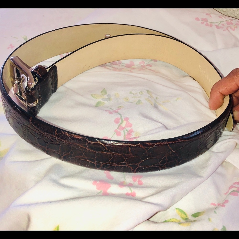 Banana Republic Leather Belt Alligator Print